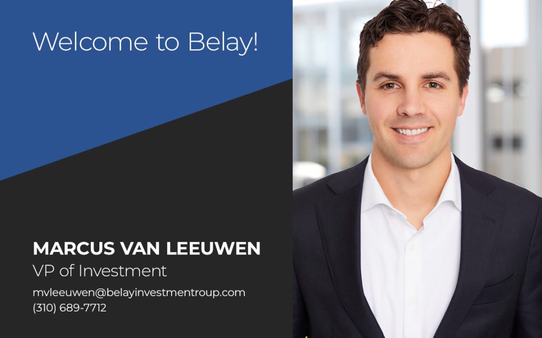 Marcus van Leeuwen Joins Belay Investment Group as Vice President