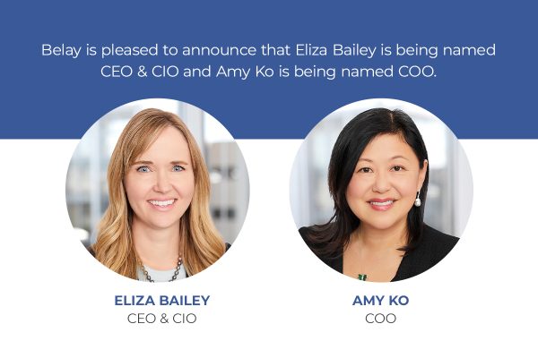 Belay Investment Group Appoints Eliza Bailey Chief Executive Officer and Chief Investment Officer