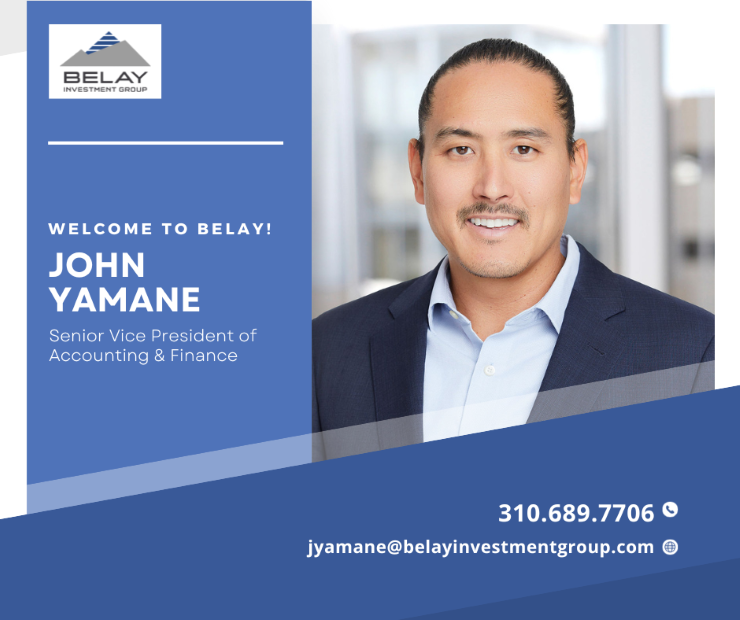 John Yamane Joins Belay Investment Group as Senior Vice President
